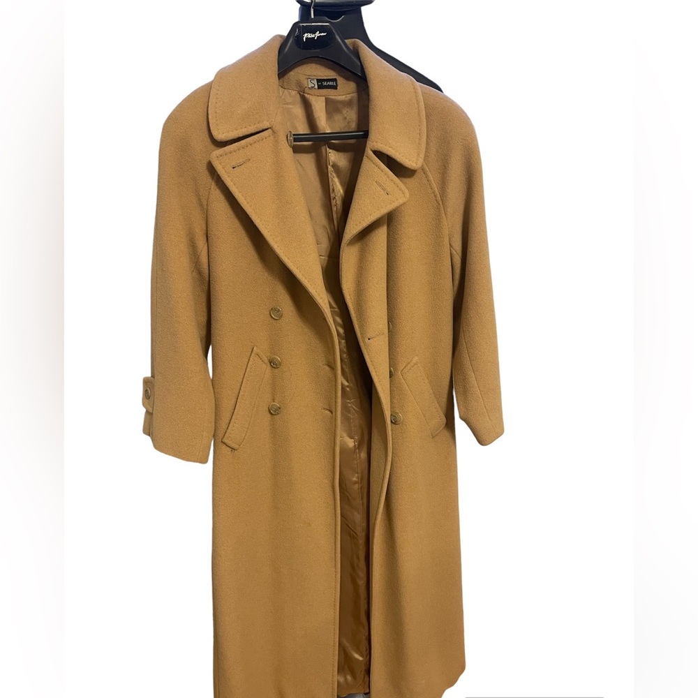 S by Searls Tan, Ankle Length Trench Coat.